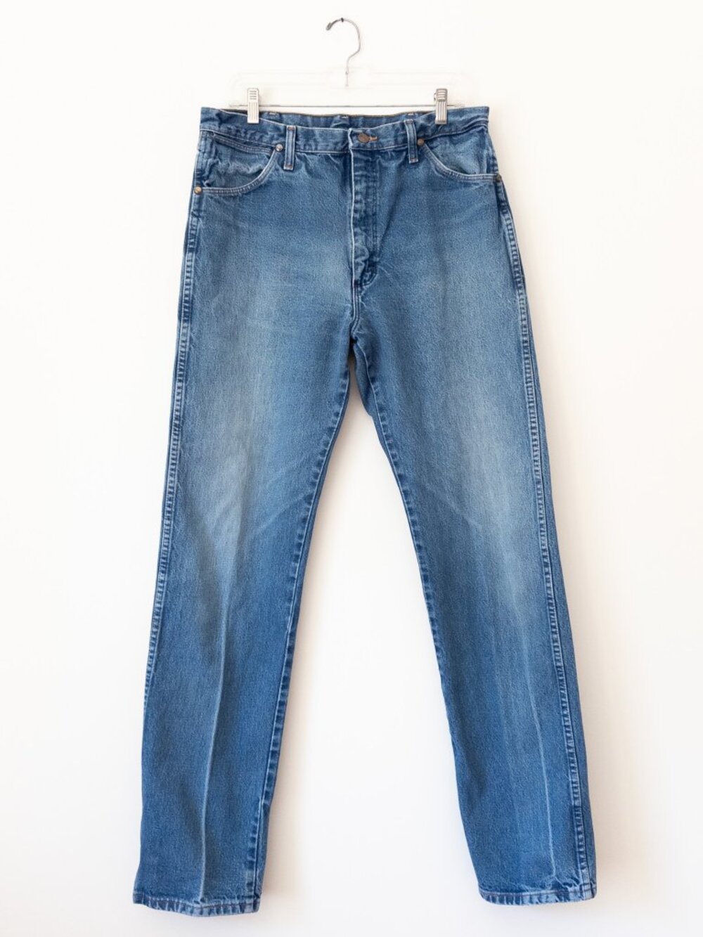 VTG 80s/90s Wrangler 100% Cotton Made in USA Straight Leg Men's Size 34/34